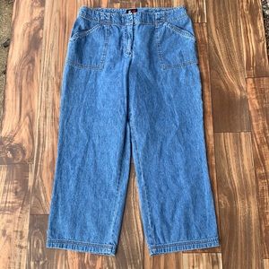 Ny jeans cropped straight women 12 blue